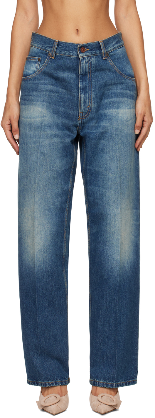 デニム・ジーパン VICTORIA BECKHAM DENIM BOYFRIEND JEANS Victoria Beckham Denim Boyfriend Jean in Basq | FWRD