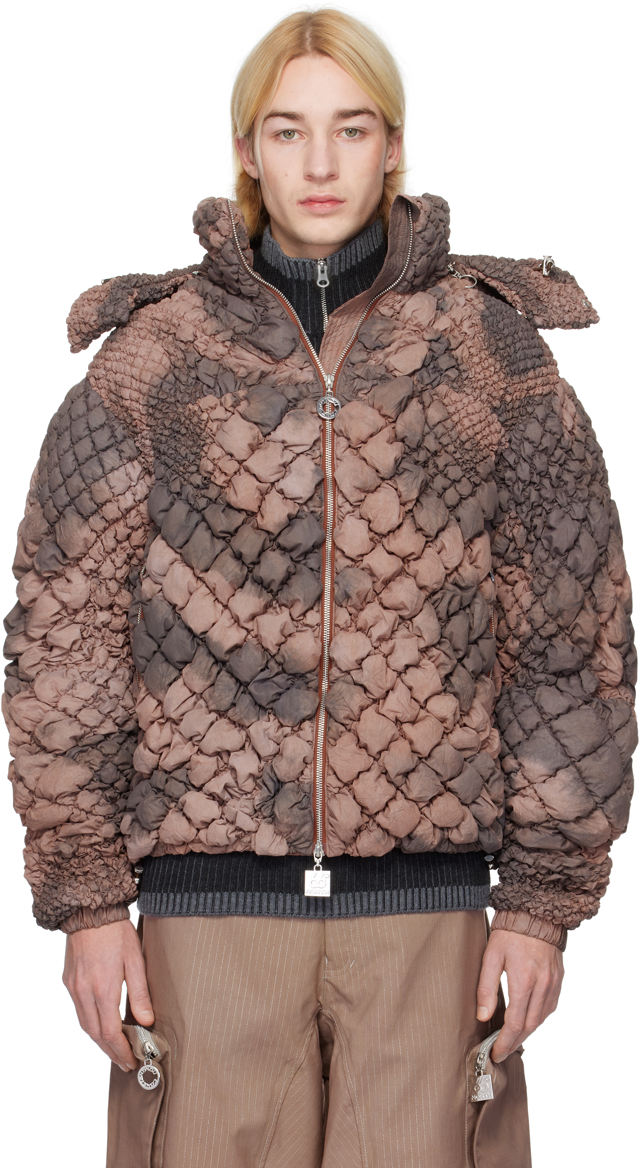 Red 66°North Edition Signature Quilt Down Jacket