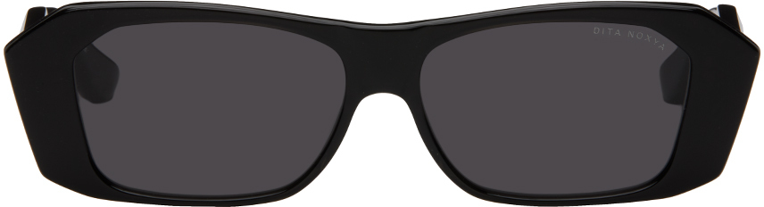 Shop Dita Black Noxya Sunglasses In Black Glass