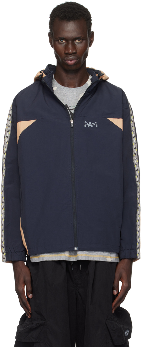 Shop Perks And Mini Navy 'the Loft' Shell Jacket