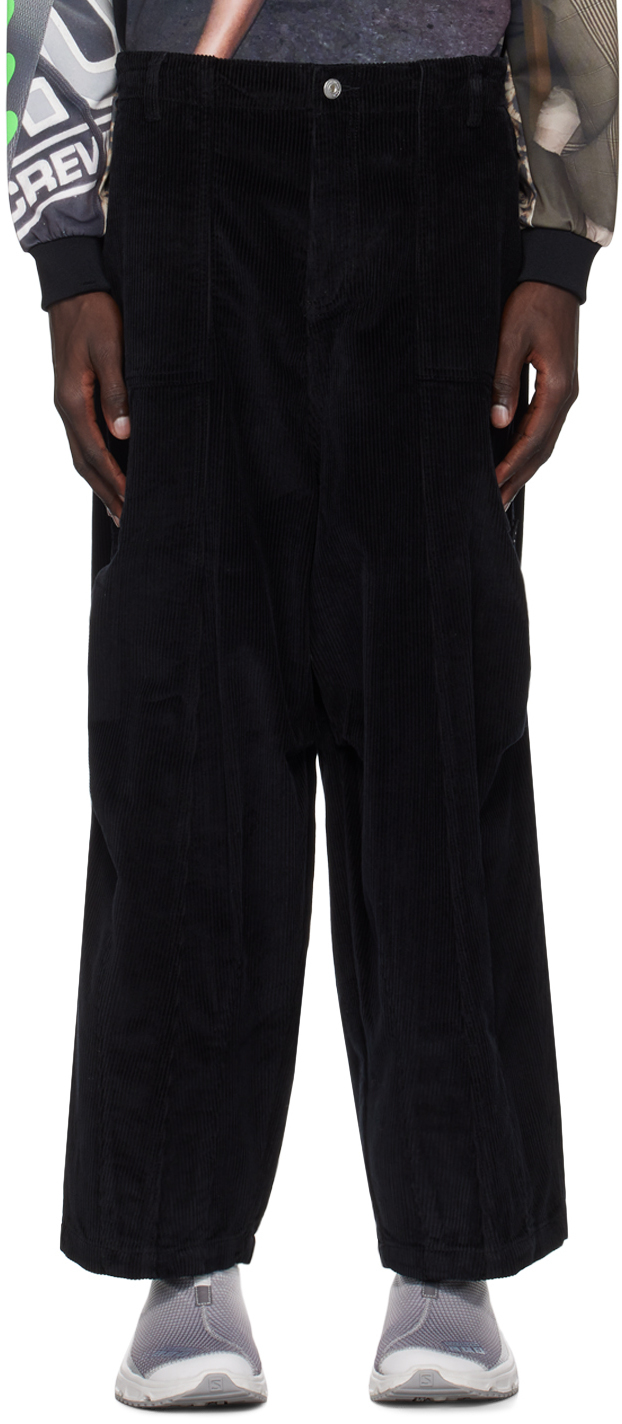 Black Corduroy Pondering Trousers