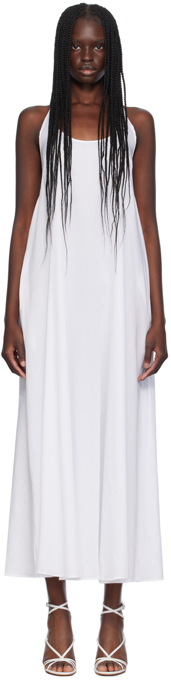 Shop Leset White Yoko Tank Maxi Dress