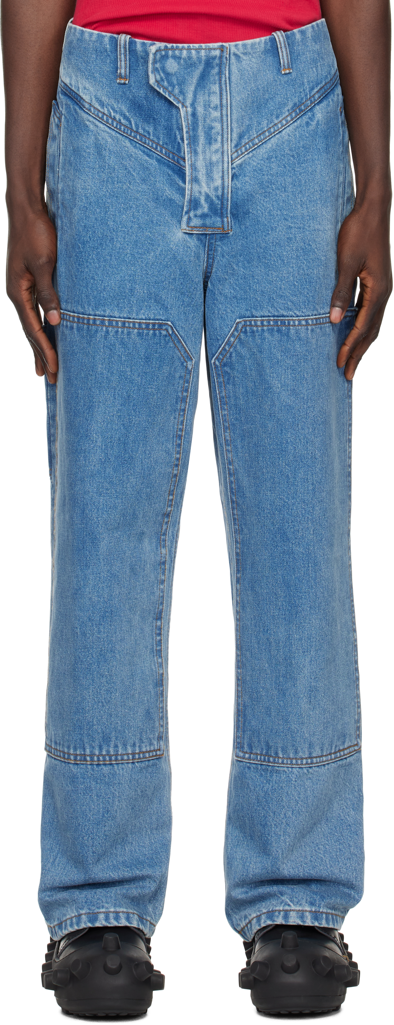 Blue Biker Jeans