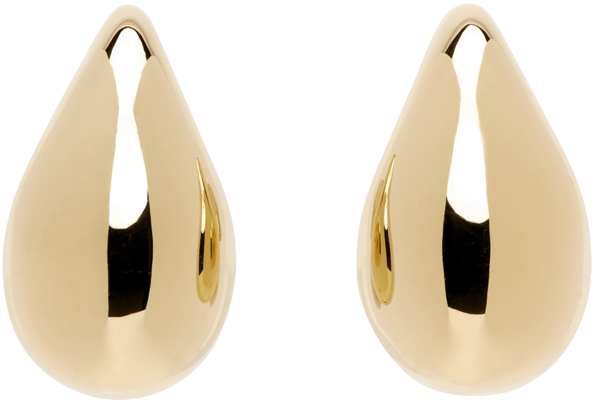 Gold Drop Medium Earrings