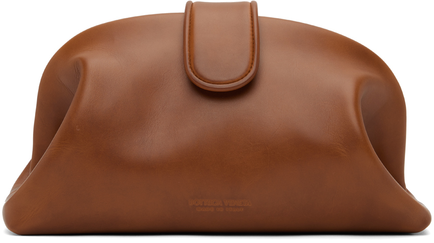 Bottega Veneta: Tan Teen Lauren 1980 Clutch | SSENSE