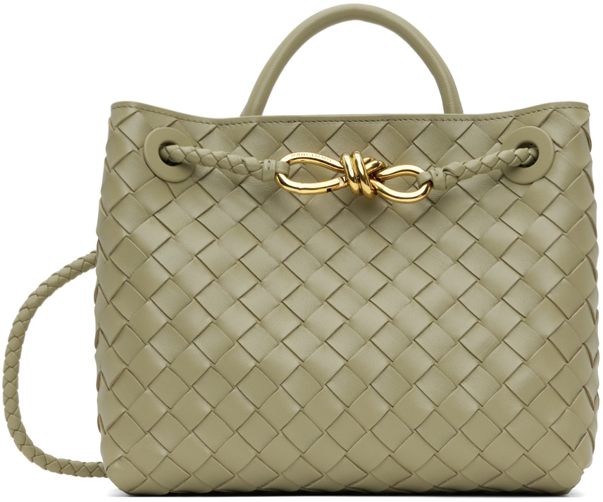 Bottega Veneta: Green Small Andiamo Bag | SSENSE