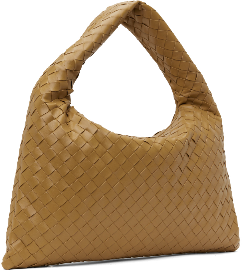 Bottega Veneta Hop Small Intrecciato Leather Tote In 9893 Drkpralin-mbras