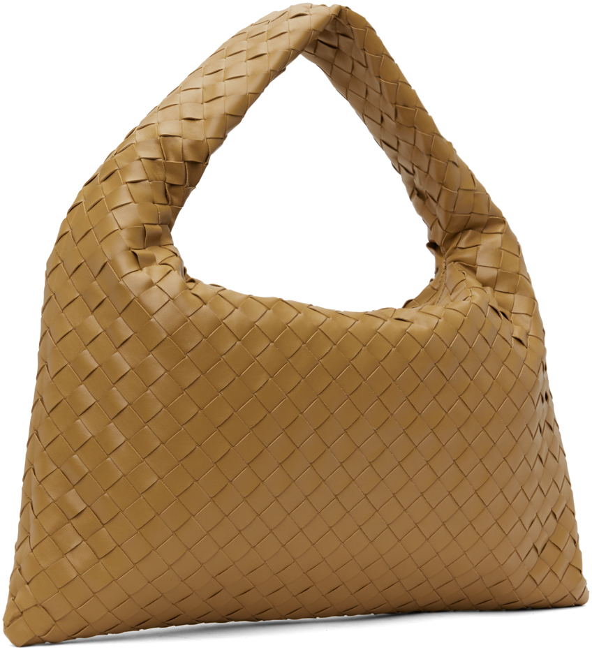 Bottega Veneta Hop Small Intrecciato Leather Tote In 9893 Drkpralin-mbras