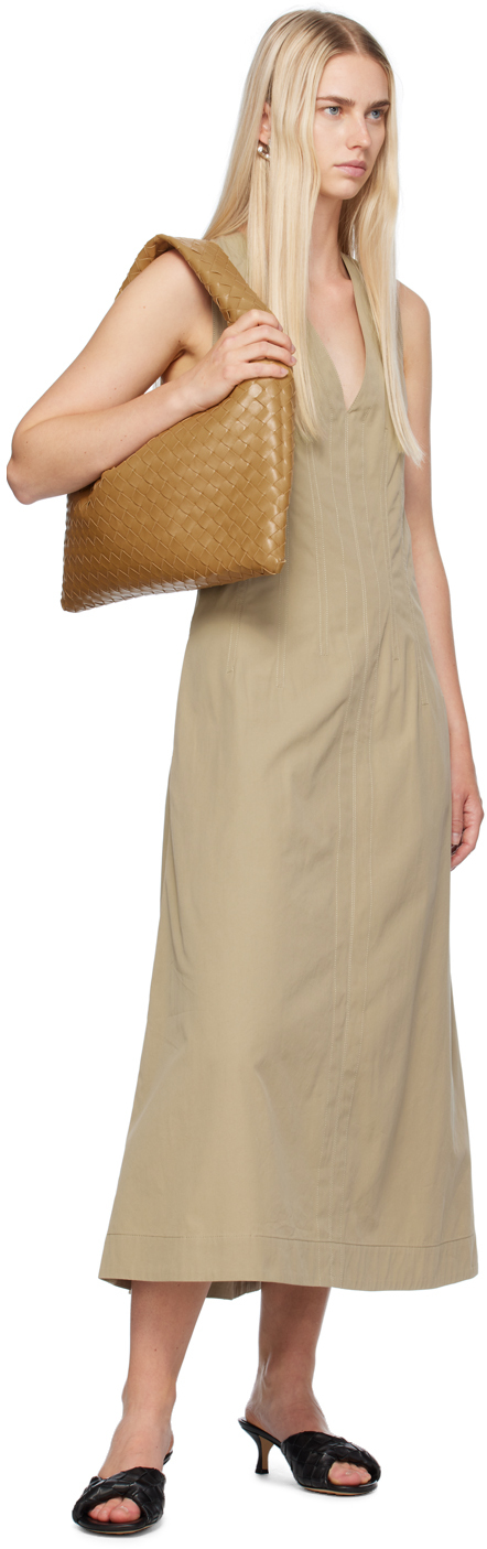 Bottega Veneta Hop Small Intrecciato Leather Tote In 9893 Drkpralin-mbras