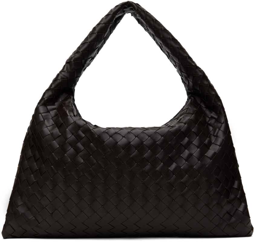 Shop Bottega Veneta ブラウン スモール Hop バッグ In 2190 Fondant-mbrass