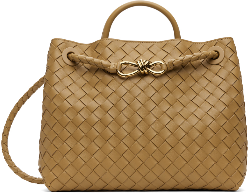 【関税込み】Bottega Veneta タン ミディアム Andiamo バッグ BOTTEGA VENETA Andiamo イントレチャートレザー ミディアム