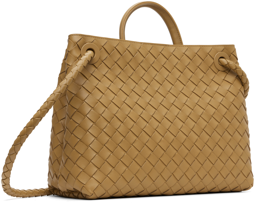 BOTTEGA VENETA TAN MEDIUM ANDIAMO BAG