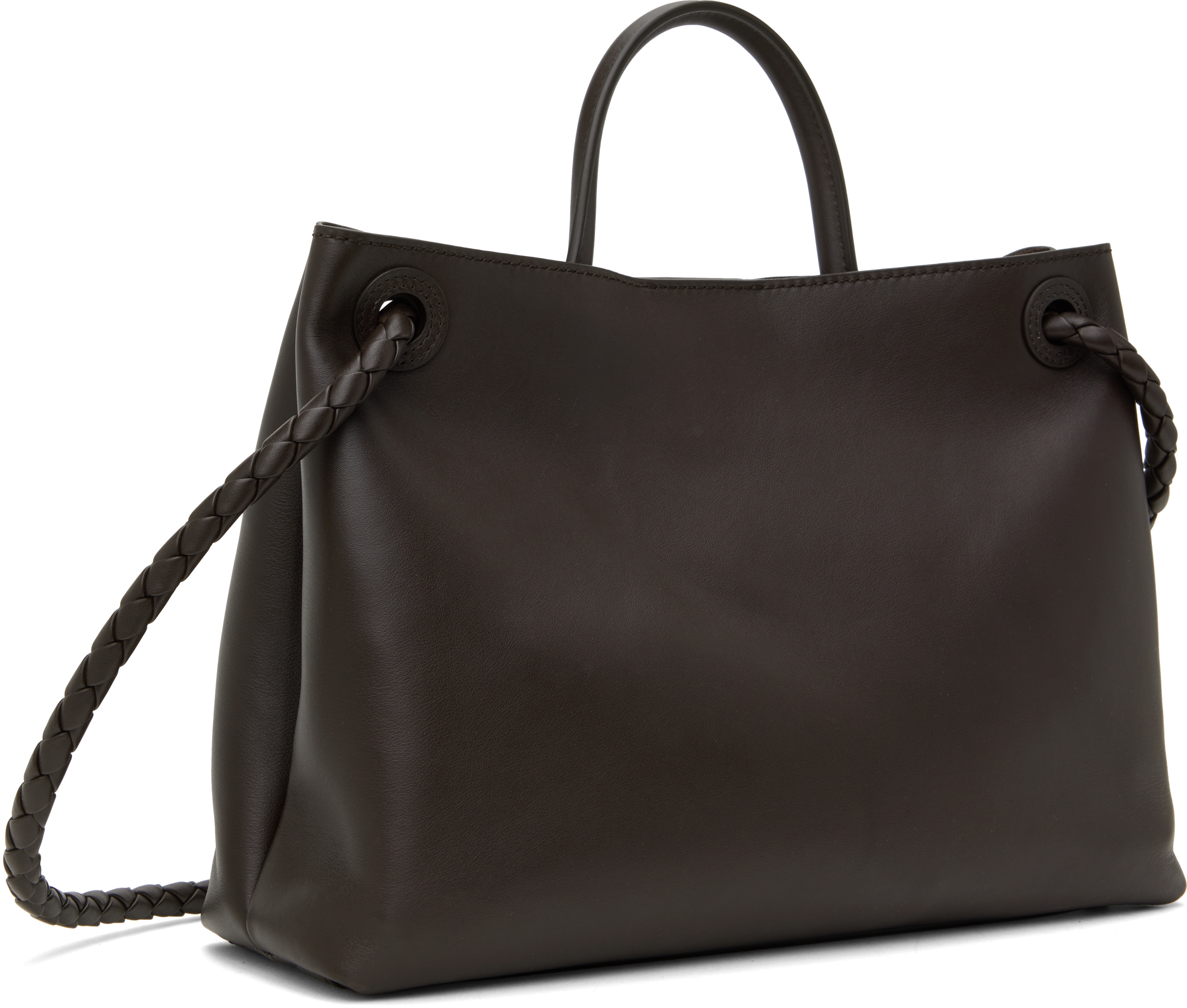 Bottega Veneta Medium Andiamo Top Handle Bag In 2190 Fondant-m Brass