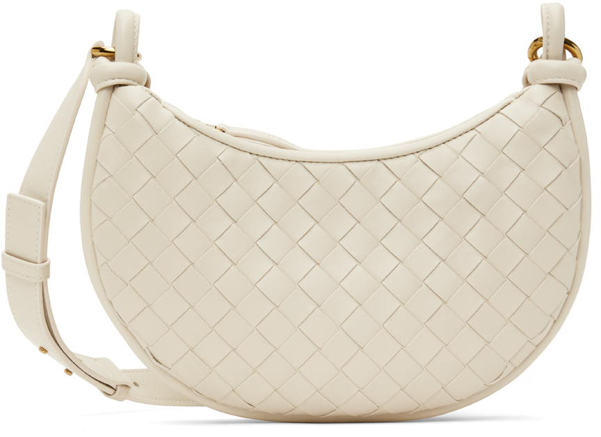 Bottega Veneta(ボッテガヴェネタ)オフホワイト Gemelli バッグ Bottega Veneta: Off-White Gemelli Bag | SSENSE