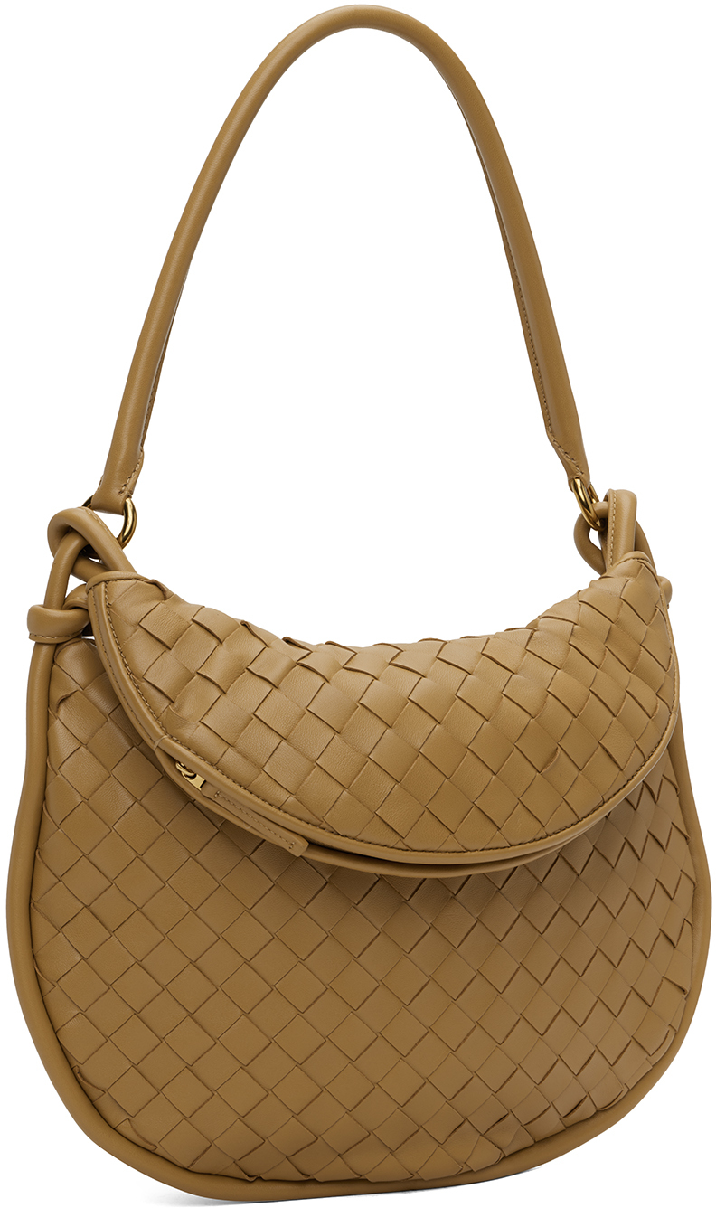 Bottega Veneta Tan Medium Gemelli Bag In 9893 Drkpralin-mbras