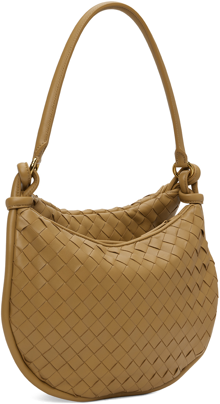 Bottega Veneta Tan Medium Gemelli Bag In 9893 Drkpralin-mbras