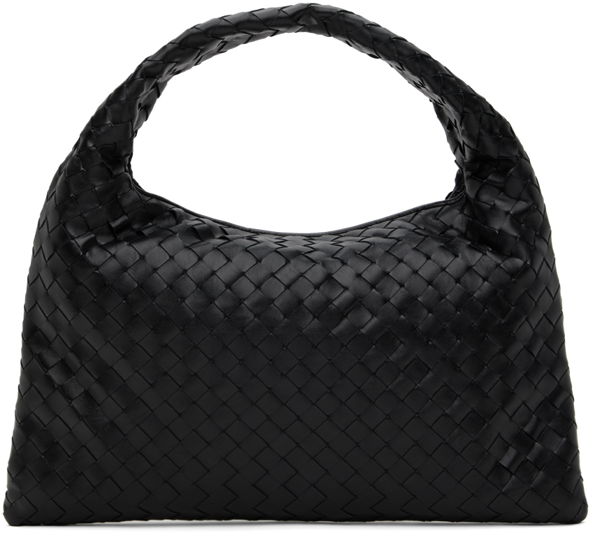 Shop Bottega Veneta ブラック スモール Hop バッグ In 1019 Black-m Brass