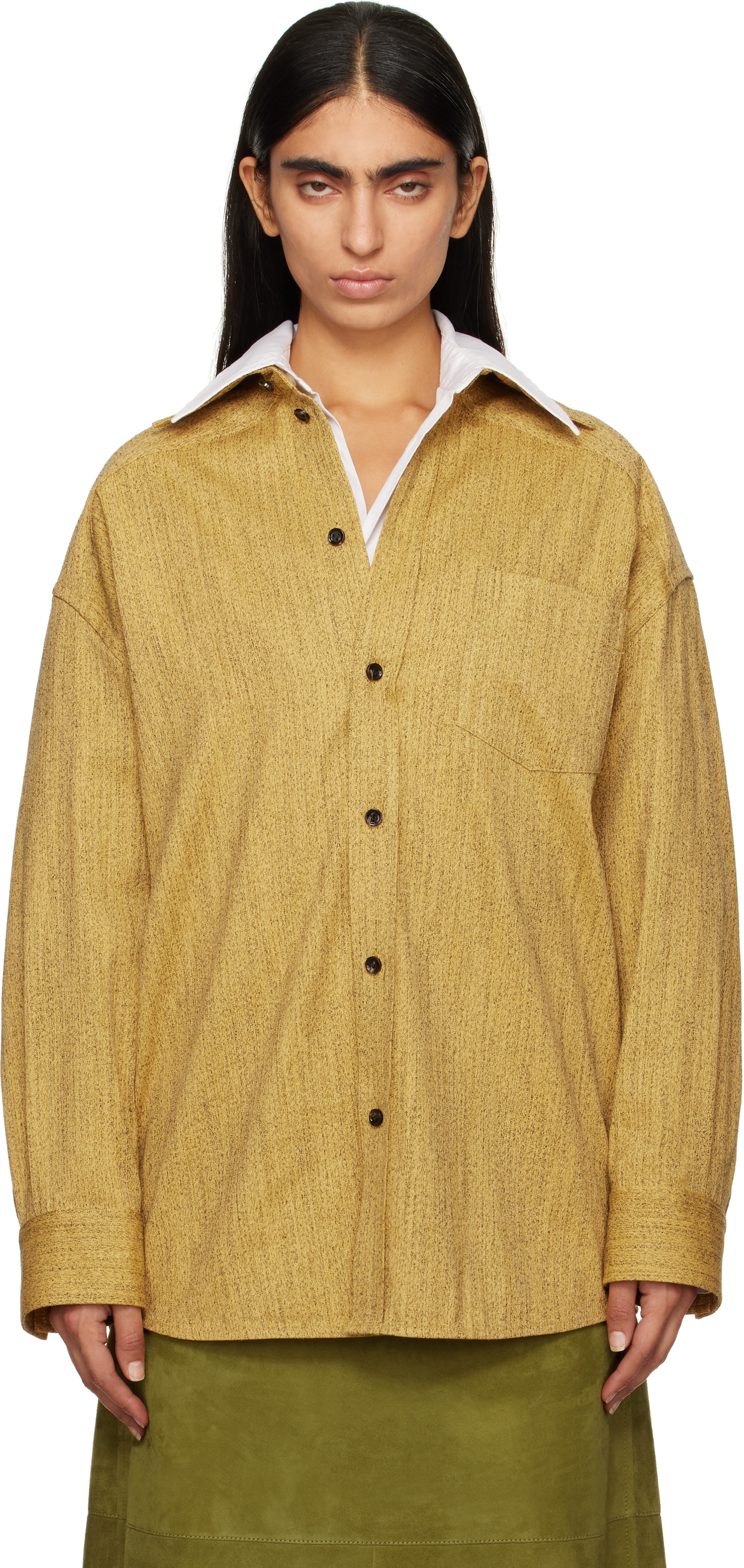 Yellow Light Cotton Frise Shirt