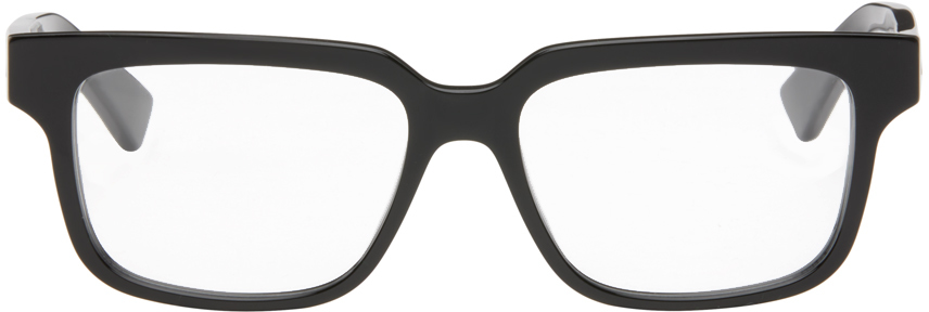 Black Soft Recycled Acetate Square Glasses