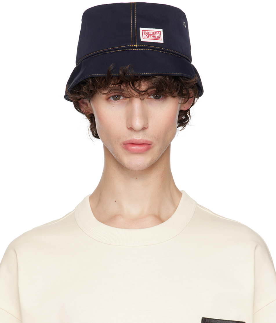 Navy Tech Nylon Bucket Hat