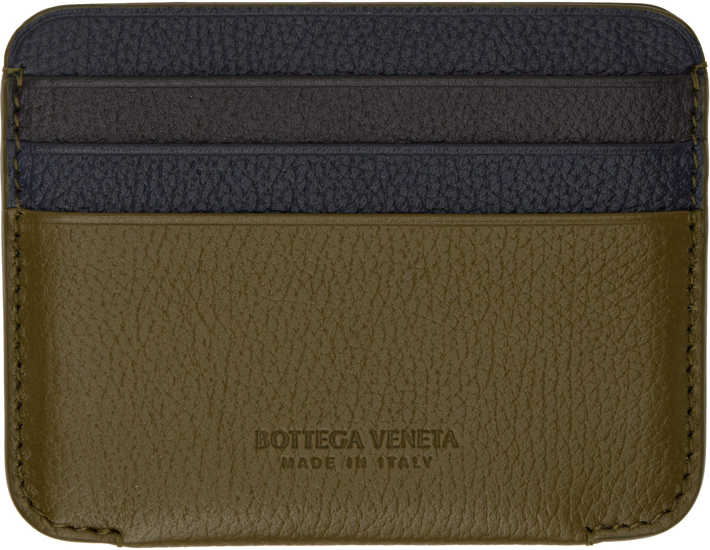 Khaki & Navy Booster Credit Card Holder