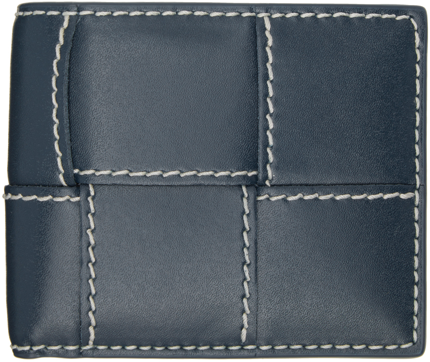 Navy Cassette Bi-Fold Wallet