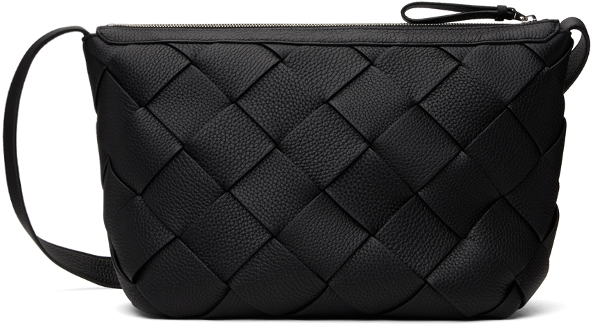 Shop Bottega Veneta ブラック Diago バッグ In 8803 Black-silver