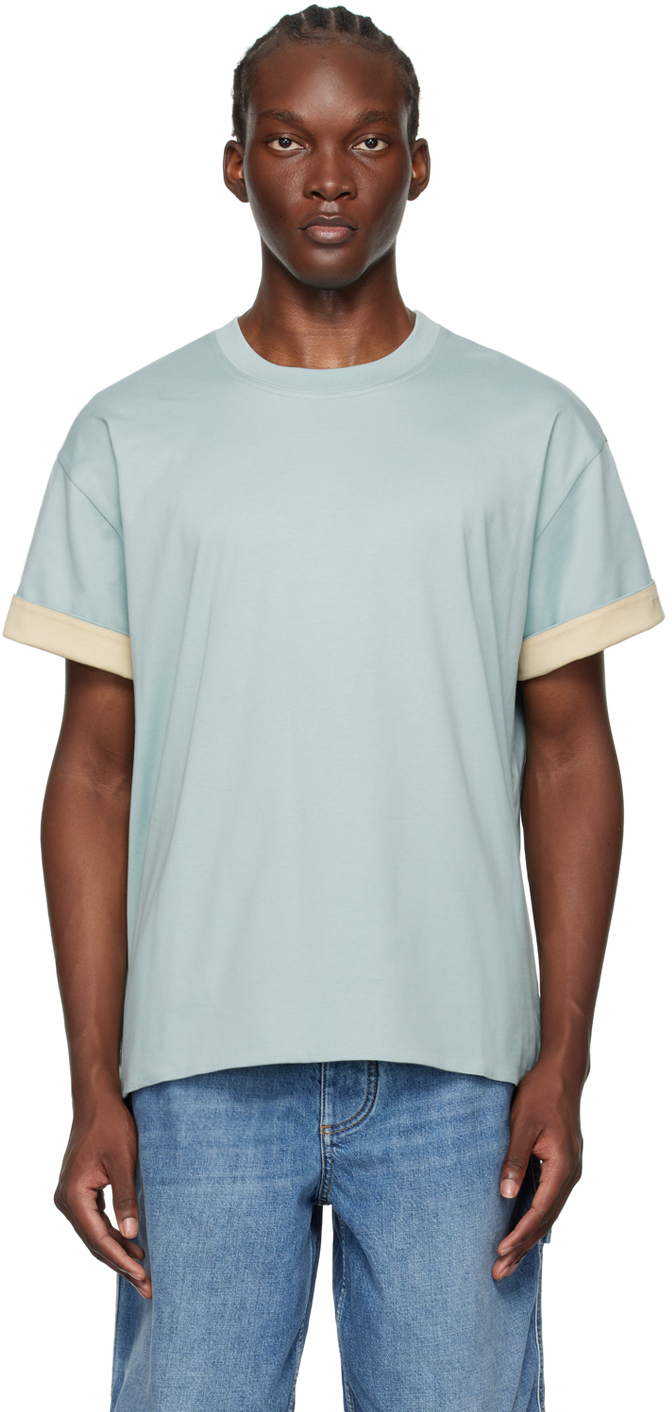 Blue Double Layer T-Shirt