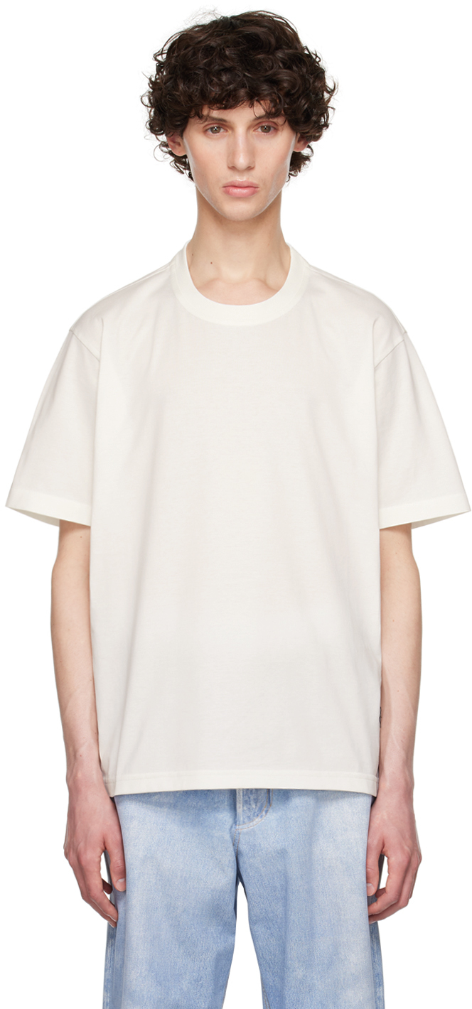 Shop Bottega Veneta White Light T-shirt In 9071 Chalk