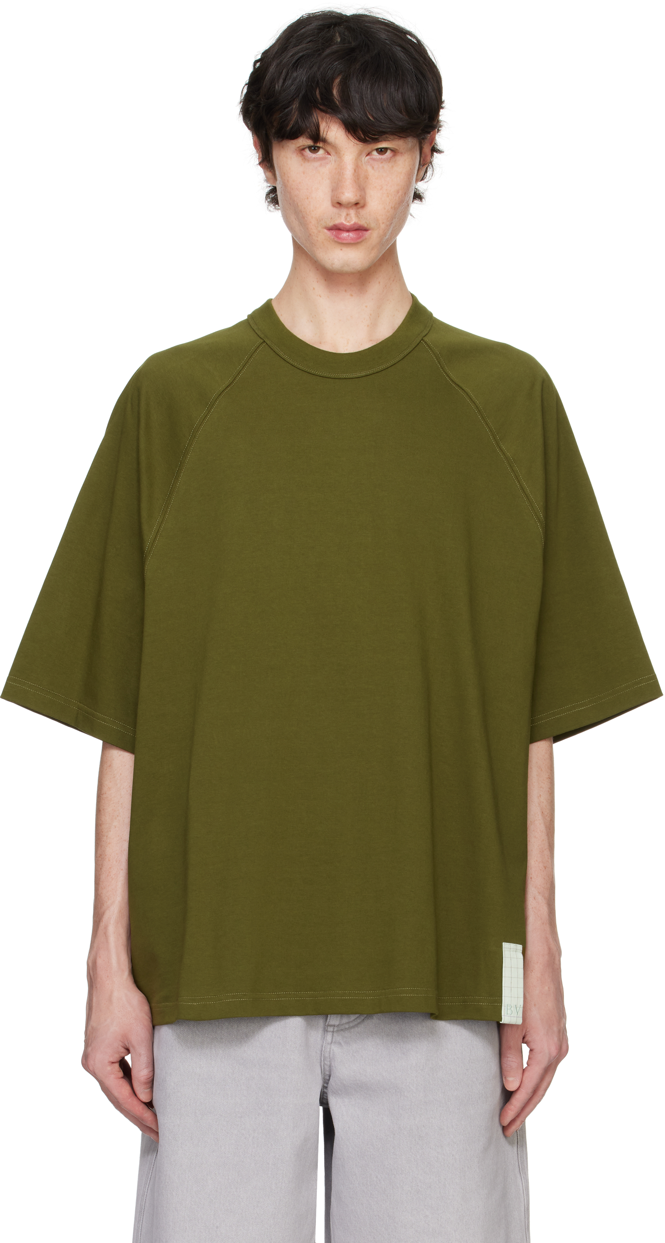 Khaki Pima Cotton Jersey T-shirt