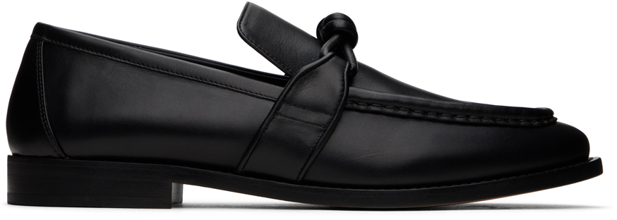 Shop Bottega Veneta Black Astaire Loafers In 1000 Black