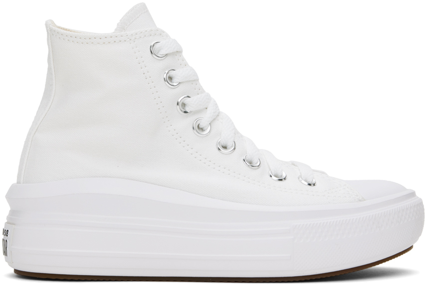 White Chuck Taylor All Star Move High Top Sneakers