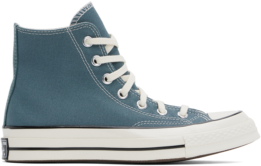 Shop Converse Blue Chuck 70 High Top Sneakers In Ntral Teal/egret/blk