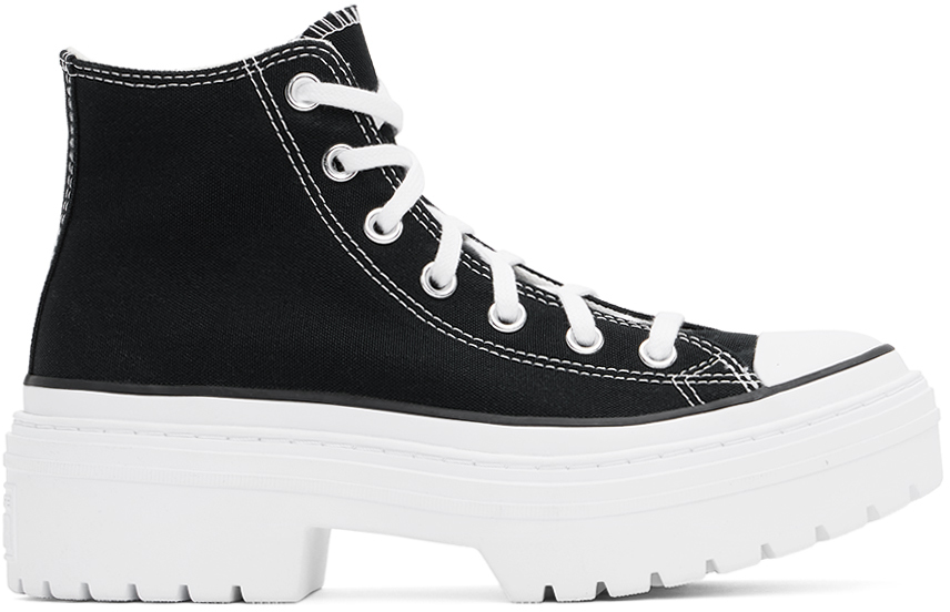 Black Chuck Taylor All Star Lugged Platform Sneakers