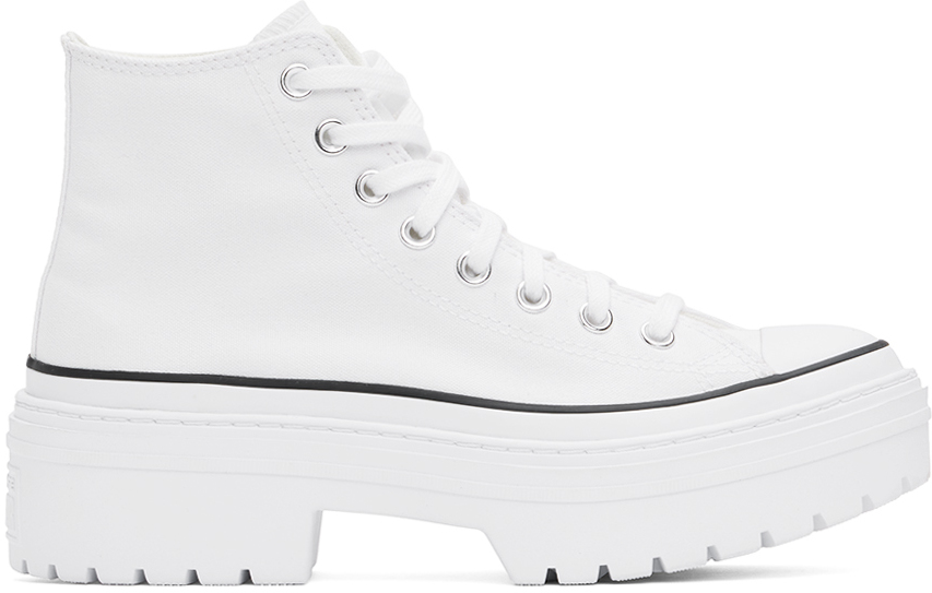 Shop Converse White Chuck Taylor All Star Lugged Platform Sneakers In White/black/egret