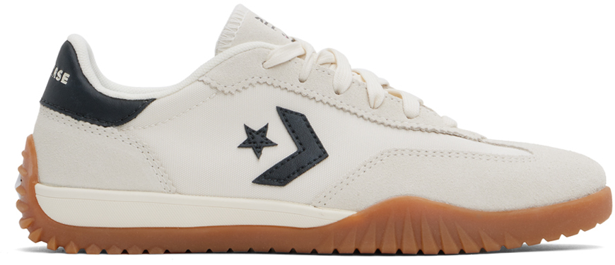 Shop Converse Off-white Run Star Trainer Low Top Sneakers In Egret/black/honey