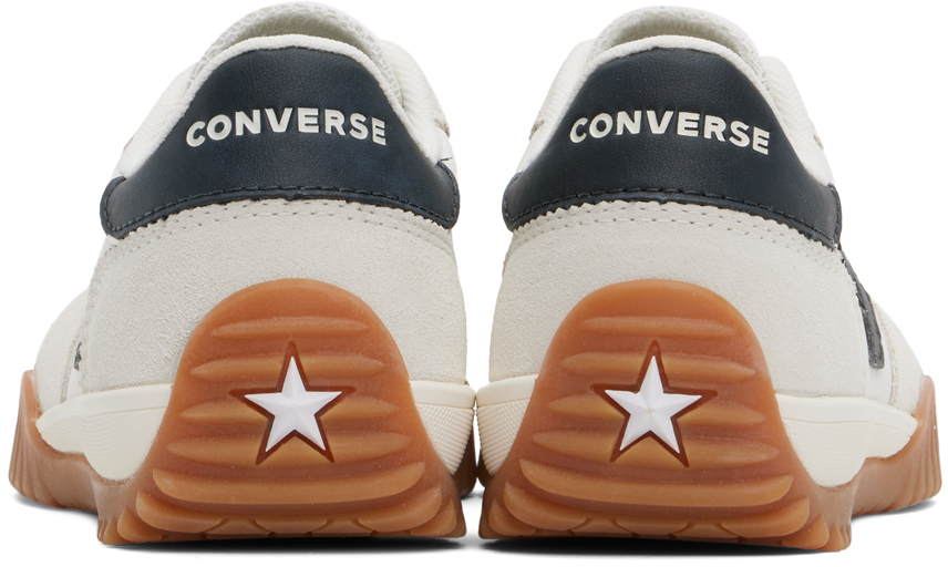 CONVERSE OFF-WHITE RUN STAR TRAINER LOW TOP SNEAKERS 