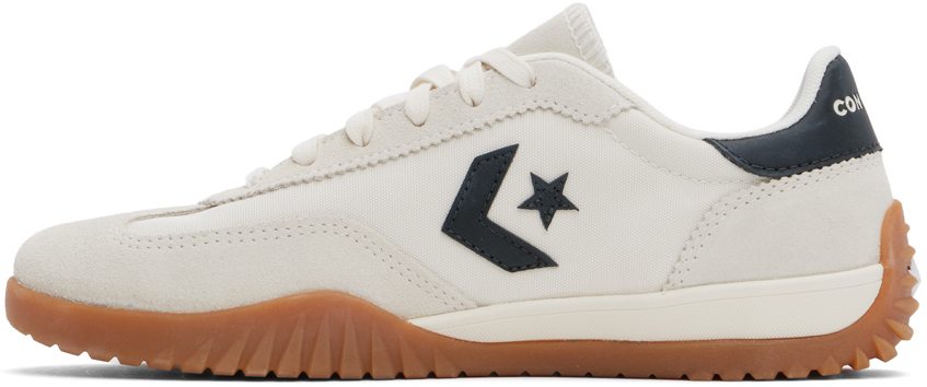 CONVERSE OFF-WHITE RUN STAR TRAINER LOW TOP SNEAKERS 