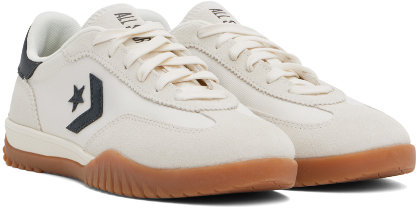 CONVERSE OFF-WHITE RUN STAR TRAINER LOW TOP SNEAKERS 