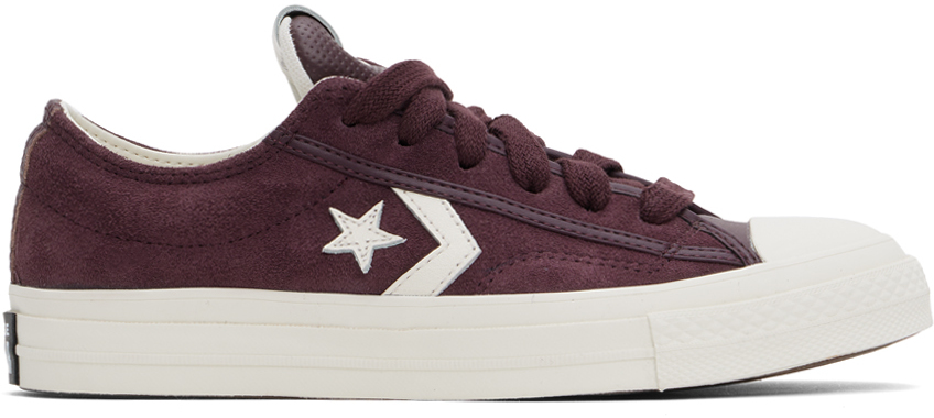 Burgundy Star Player 76 Low Top Sneakers