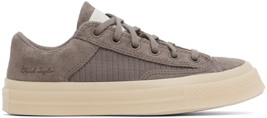 Taupe Chuck 70 Marquis Boro Stitched Low Top Sneakers