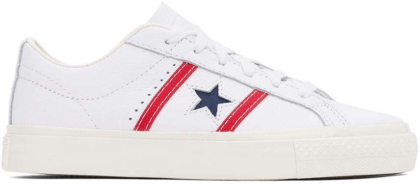 White One Star Academy Pro Leather Low Top Sneakers