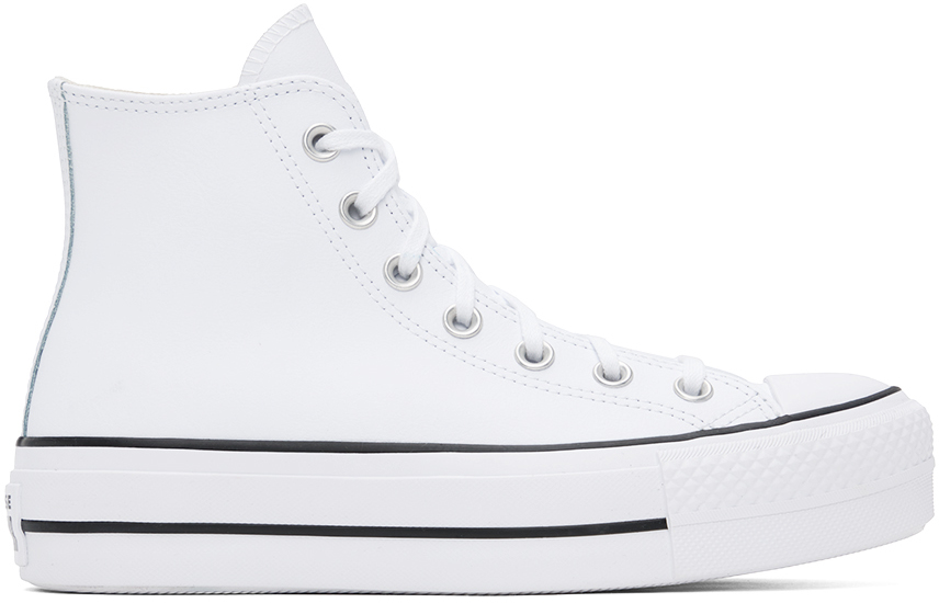 White Chuck Taylor All Star Lift High Top Sneakers