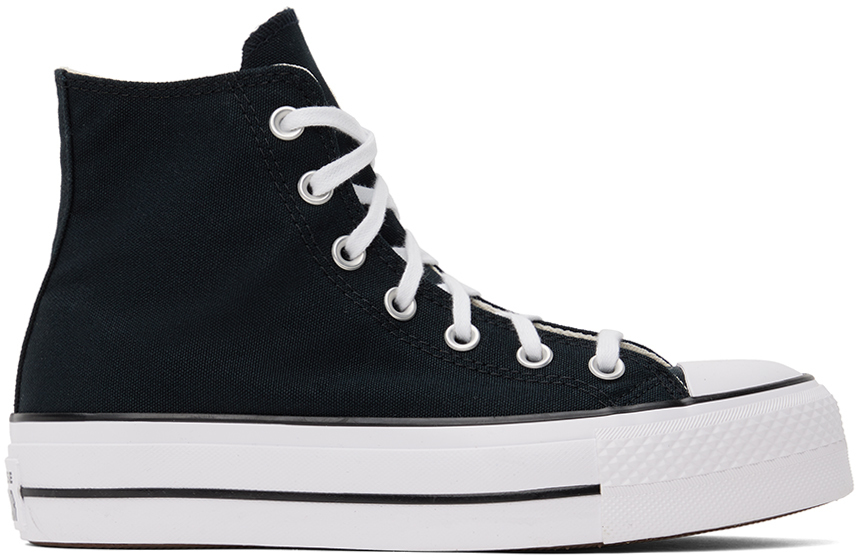 Converse: Black Chuck Taylor All Star Lift High Top Sneakers | SSENSE