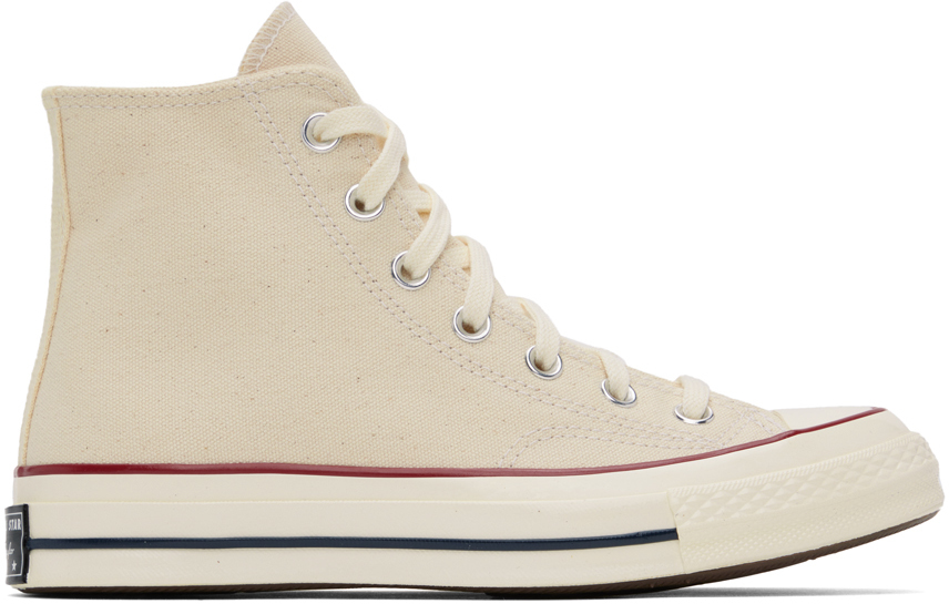 Shop Converse Off-white Chuck 70 Sneakers In Parchment/garnet/egr