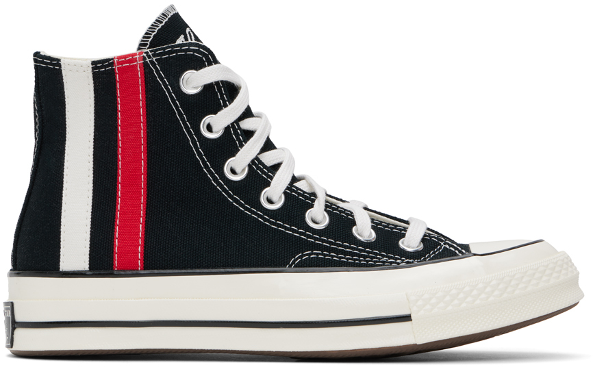 Black Chuck 70 Archival Stripes High Top Sneakers