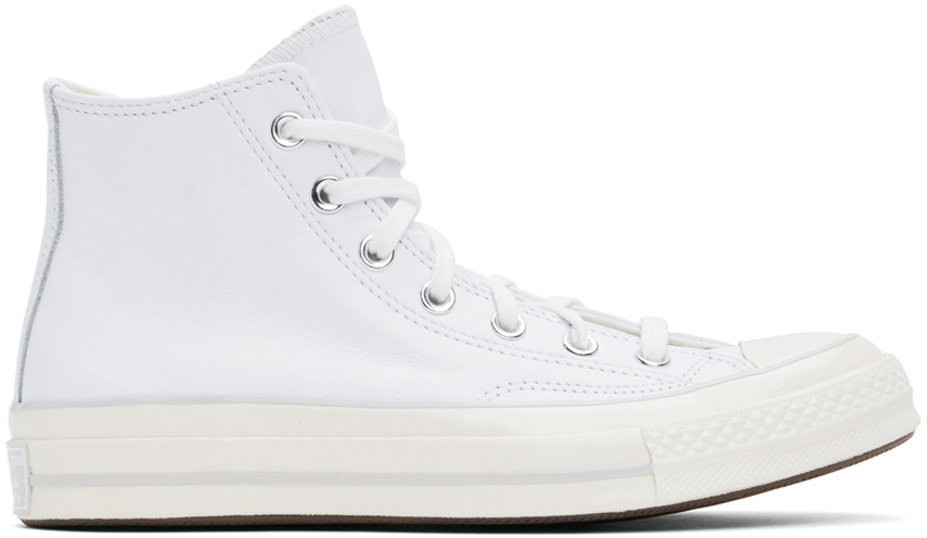 White Chuck 70 Leather High Top Sneakers