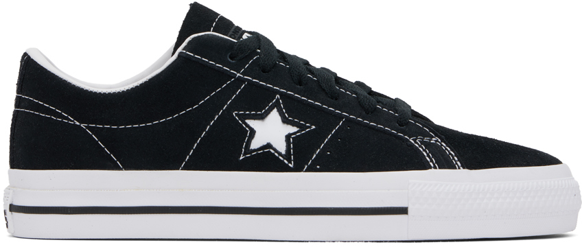 One Star Converse Pro Black White