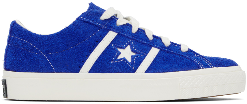 Shop Converse Blue One Star Academy Pro Sneakers In Blue/egret/egret