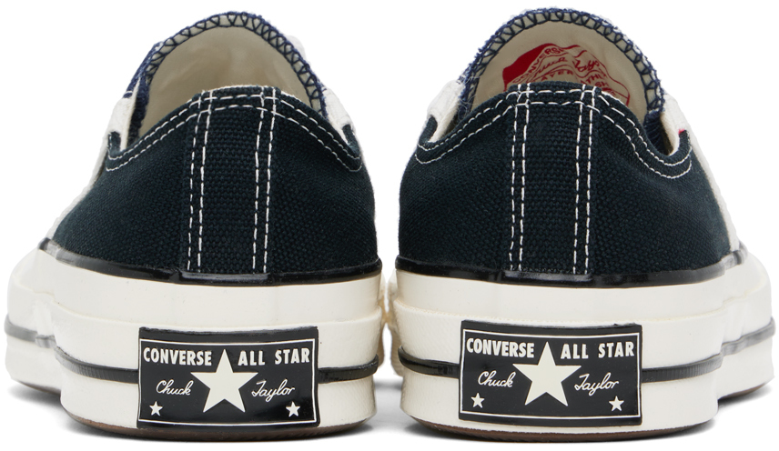 Converse Navy Chuck 70 Archival Stripes Low Top Sneakers In Navy/black/vintage W